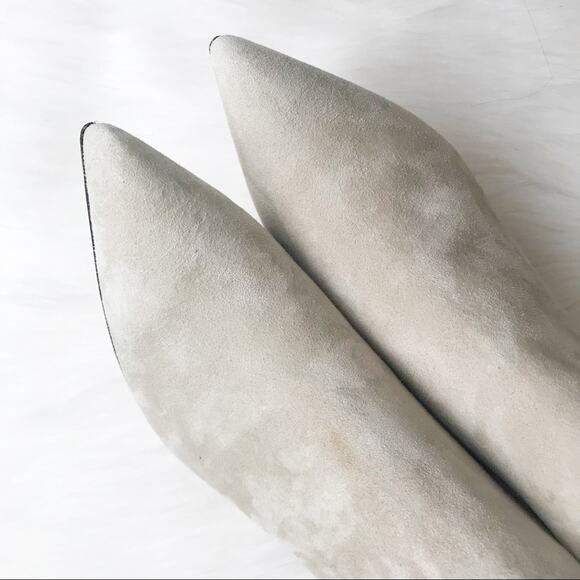 Joie Snake Kitten Heel Bootie Suede - Picture 7 of 9